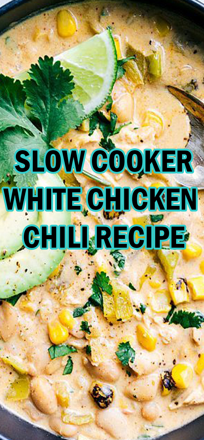 SLOW COOKER WHITE CHICKEN CHILI RECIPE